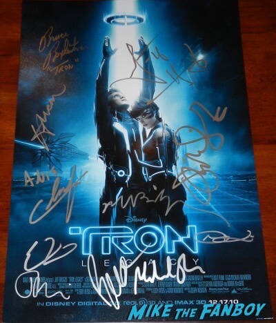 Bruce Boxleitner signed autograph tron: Legacy poster 