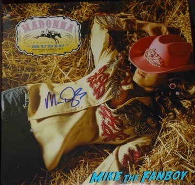 Madonna Mac Quayle signed autograph LP Record 