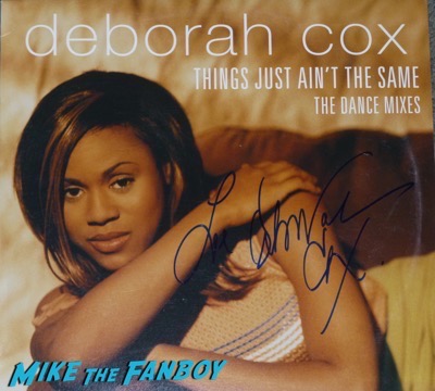 Deborah Cox signed autograph lp album psa rare 