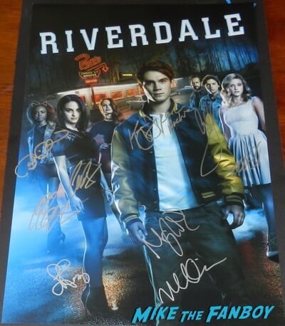Riverdale cast signed poster kj apa luke perry psa 