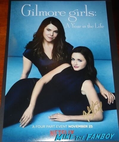 Alexis Bledel signed autograph gilmore girls a year in the life poster psa 