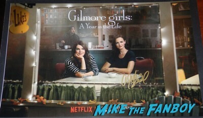 Alexis Bledel signed autograph gilmore girls a year in the life poster psa 