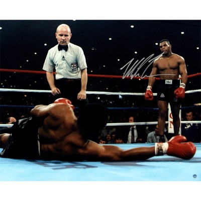 Mike Tyson signed autograph poster 
