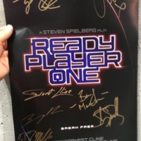 Ready Player One signed autograph poster sdcc