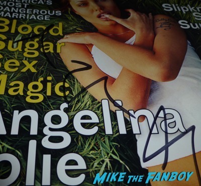 Angelina Jolie signed autograph rolling stone magazine