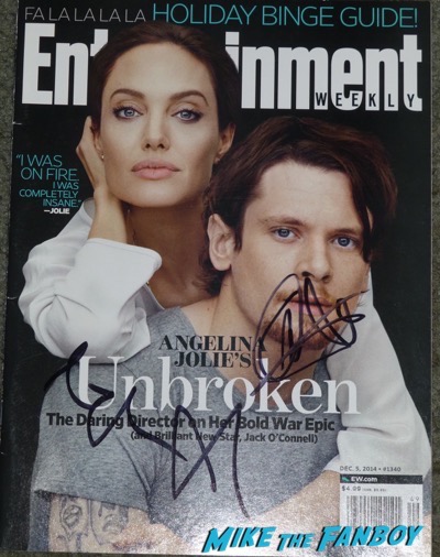 Angelina Jolie signed autograph entertainment weekly magazine