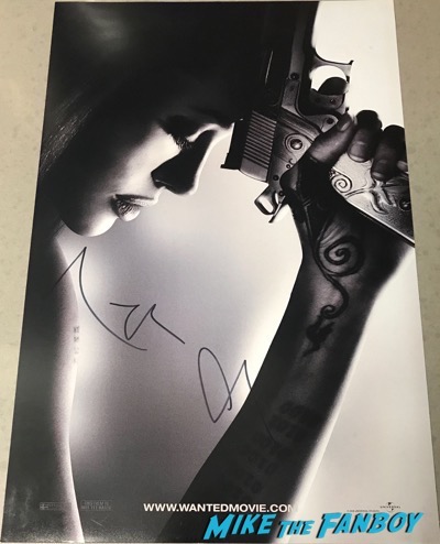 Angelina Jolie signed autograph wanted poster 