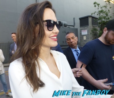 Angelina Jolie meeting fans signing autographs q and a 5