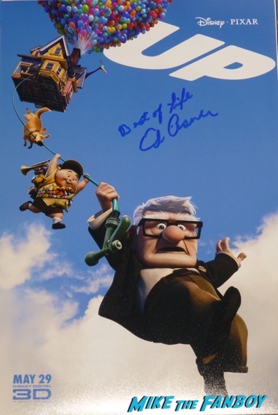 Ed Asner signed autograph Up movie poster psa 2