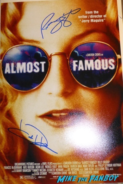 Patrick Fugit signed autograph almost famous poster psa 