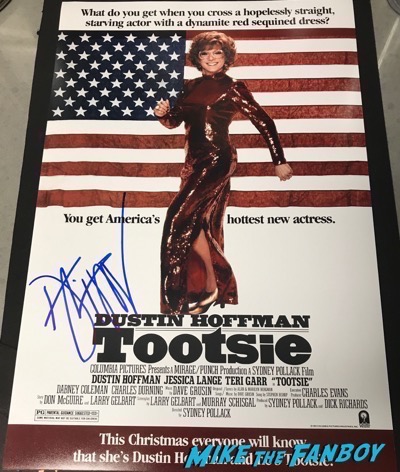 dustin hoffman signed autograph Tootsie poster psa