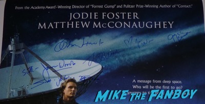 Contact cast signed autograph poster psa jodie foster