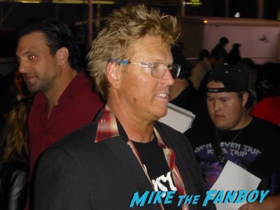 Jake Busey signing autographs premiere