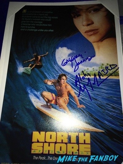 North SHore signed autograph poster gregory harrison laird hamilton 