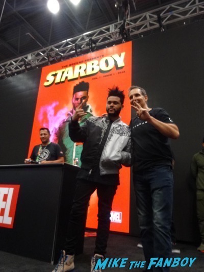 The Weeknd signing NYCC 2