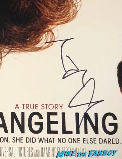 Angelina Jolie signed autograph Changeling poster psa 