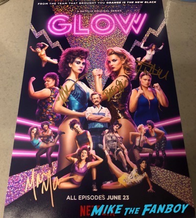 GLOW signed autograph poster allison brie marc maron Betty Gilpin