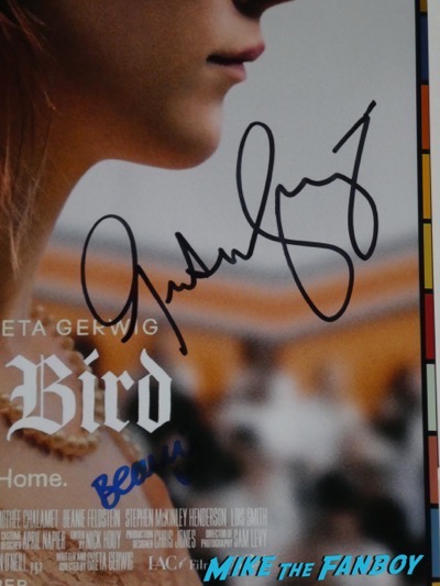 Lady Bird cast signed autograph poster Lady Bird FYC q and a Saoirse Ronan meeting fans