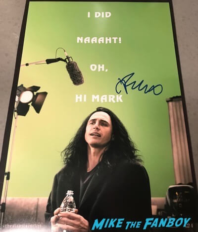 james franco signed autograph The Disaster Artist poster psa