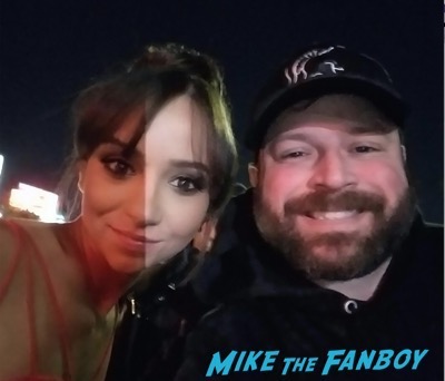 Britt Baron with fans GLOW Star Signing autographs 1
