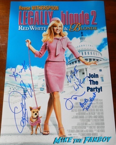 Legally Blonde cast signed autograph poster psa jennifer coolidge 