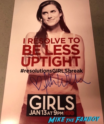 Allison Williams Signed Autograph Girls Poster PSA