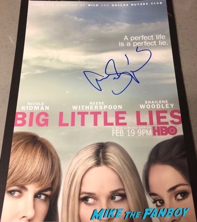 Alexander Skarsgard Signed Autograph Big Little Lies Poster PSA