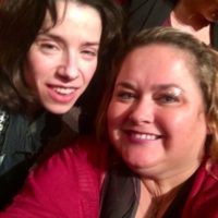 Sally Hawkins with fans now