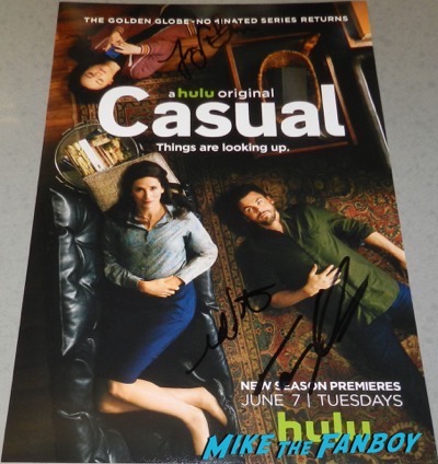Casual signed autograph poster Michaela Watkins, Tommy Dewey and Tara Lynne Barr. 