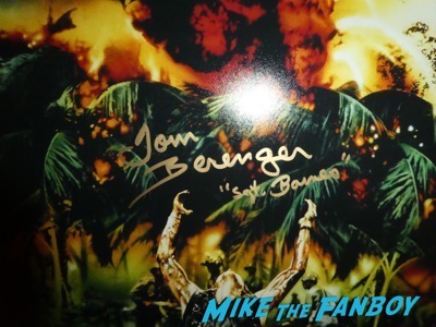 Tom Berenger signed autograph platoon poster psa 