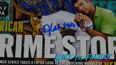 ET Weekly Versace cover signed autograph edgar ramirez darren criss