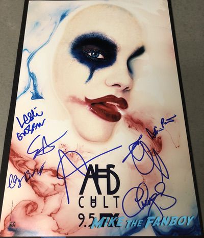 American Horror Story Cult signed autograph poster psa sarah paulson evan peters 