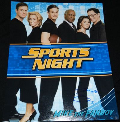 Joshua Malina signed Sports Night poster