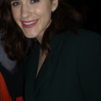 Rachel Brosnahan signing autographs with fans meeting fans
