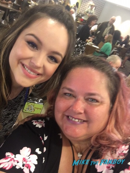 Hayley Orrantia with fans The Goldbergs FYC ABC Day Panel with fans 0008