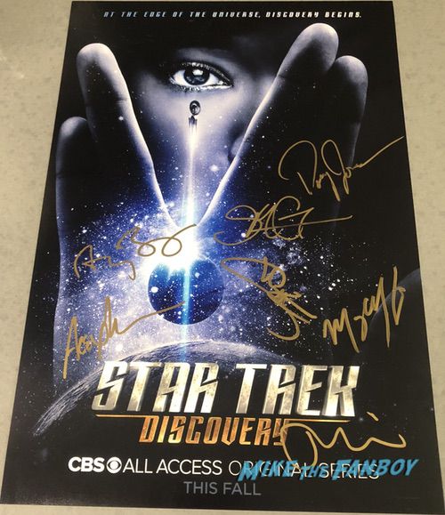 Star Trek Discovery signed autograph poster signature sonequa martin green 