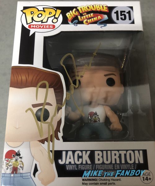 Kurt Russell signed autograph big trouble in little china funko pop 