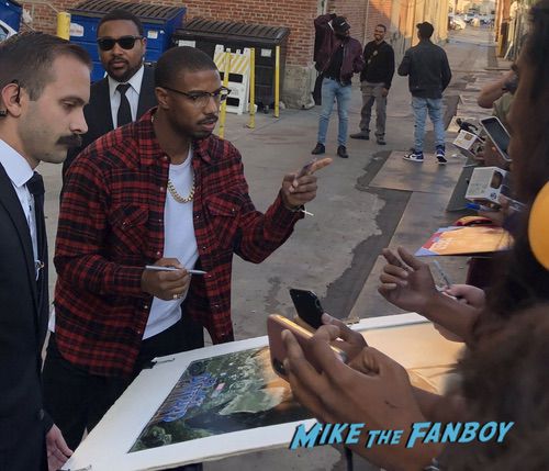 Michael B Jordan signing autographs jimmy kimmel live with fans 0008Michael B Jordan signing autographs jimmy kimmel live with fans 0008