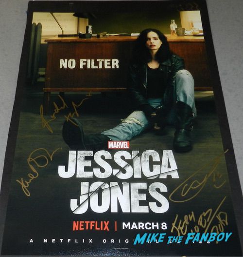 Jessica Jones season two cast signed autograph poster 