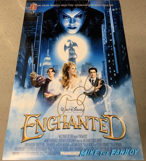 Amy Adams signed autograph Enchanted Movie poster