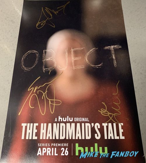 The Handmaid's Tale Season Two poster Cast Signed