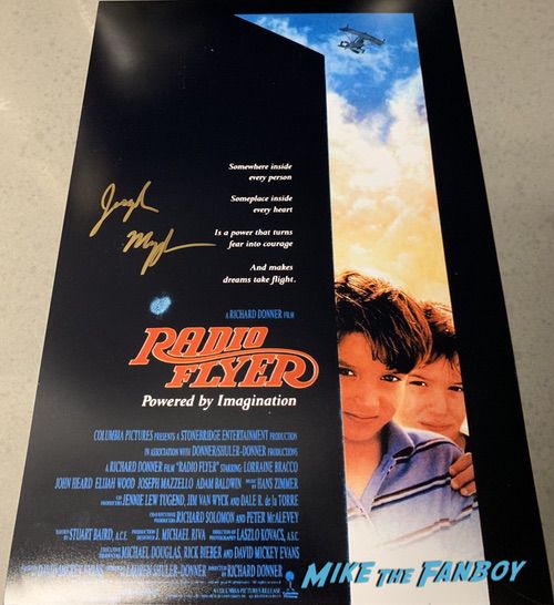 Joseph Mazzello signed autograph Radio Flyer movie poster 