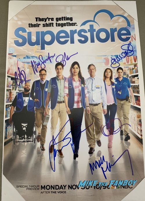 Mark McKinney signed superstore poster