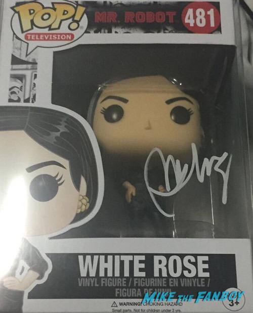 bd wong signed White Rose Mr. Robot Funko pop 0000