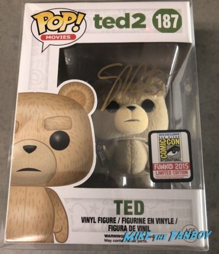 Seth Macfarlane signed autograph Ted 2 funko pop