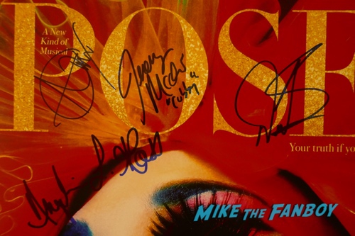 Pose Season 1 Elektra signed autograph presskit 