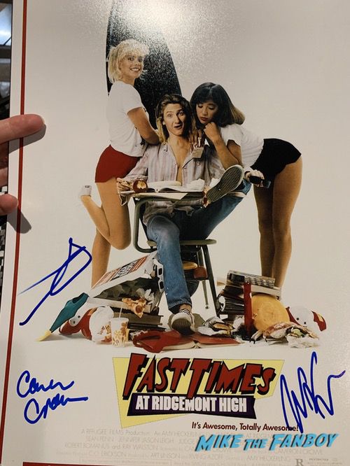 Sean Penn signed autograph fast times at Ridgemont high poster 