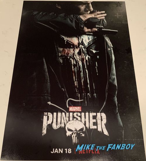 Jon Bernthal signed punisher poster 
