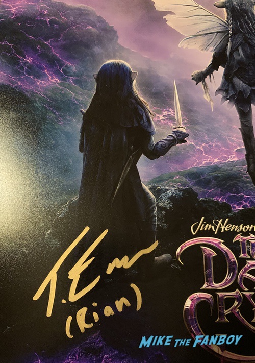 Taron Egerton signed autograph dark crystal 