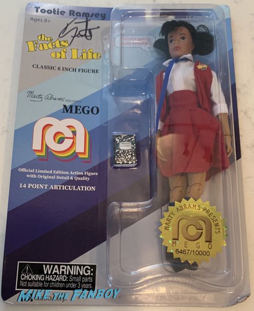Kim Fields signed mego tootie action figure doll 